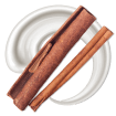 Cinnamon Pastry Ring flavor icon - icing swirl with cinnamon sticks